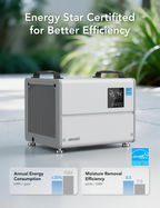 Aeroid 70 Pints Crawl Space Dehumidifier with Built-in Pump and Drain Hose, Energy Star Certified